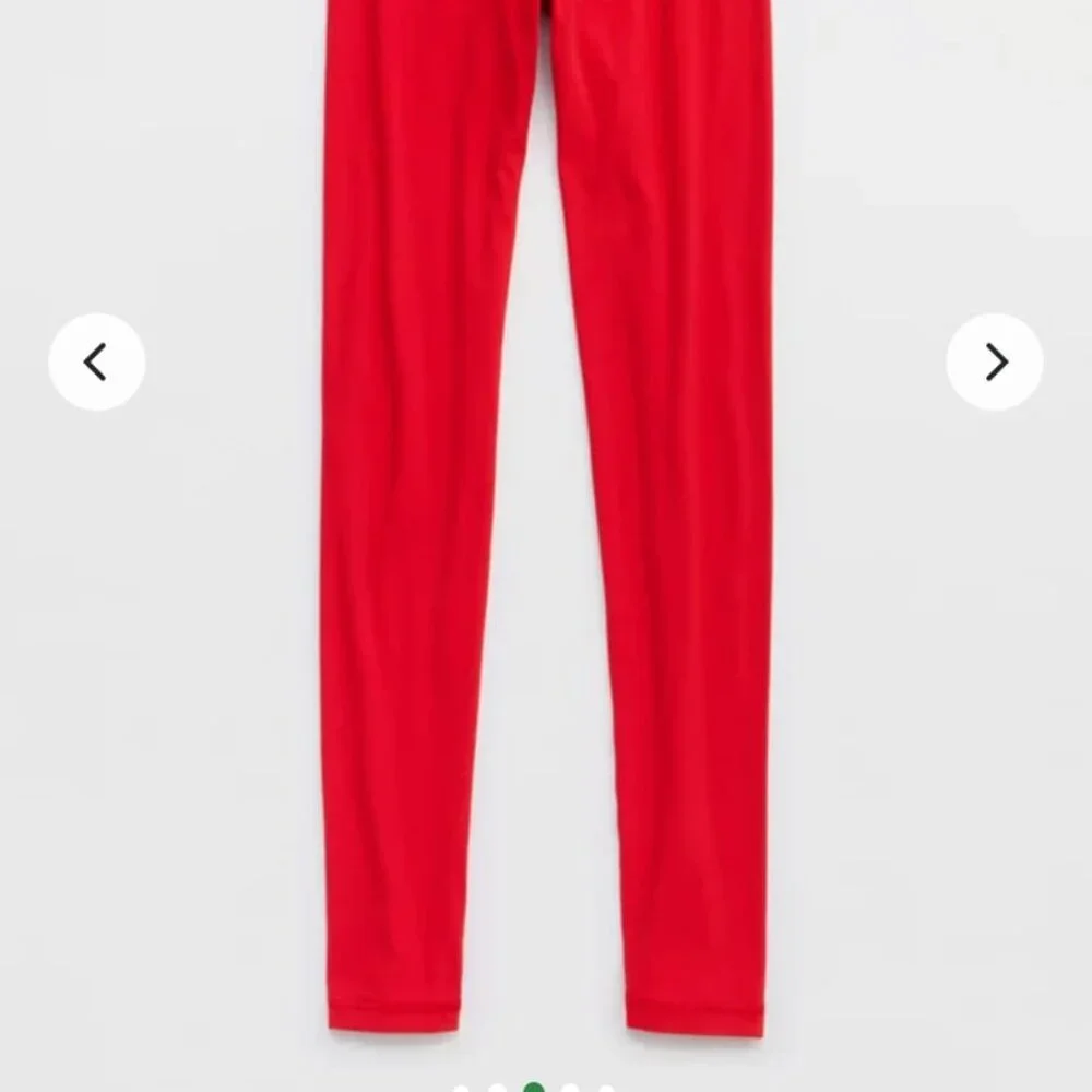 Aerie Real Me Offline Matching Set Red Size Medium GUC - Picture 4 of 12